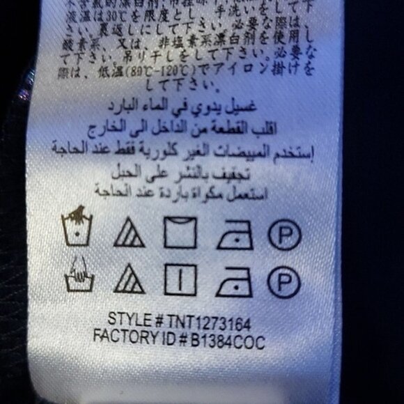 Bcbgenerarion Women's Black Gold polka dot Surplice long sleeve bodysuit Sz S - Picture 8 of 8